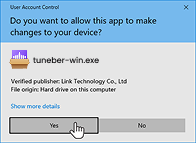 Click "Yes" to continue